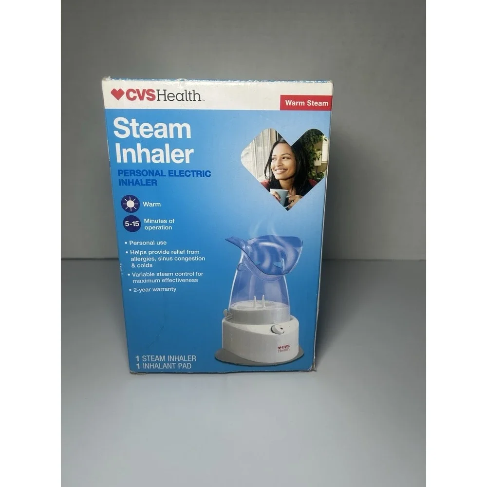 CVS Warm Steam Inhaler Personal Electric Inhaler Allergies Sinus Congestion *NEW